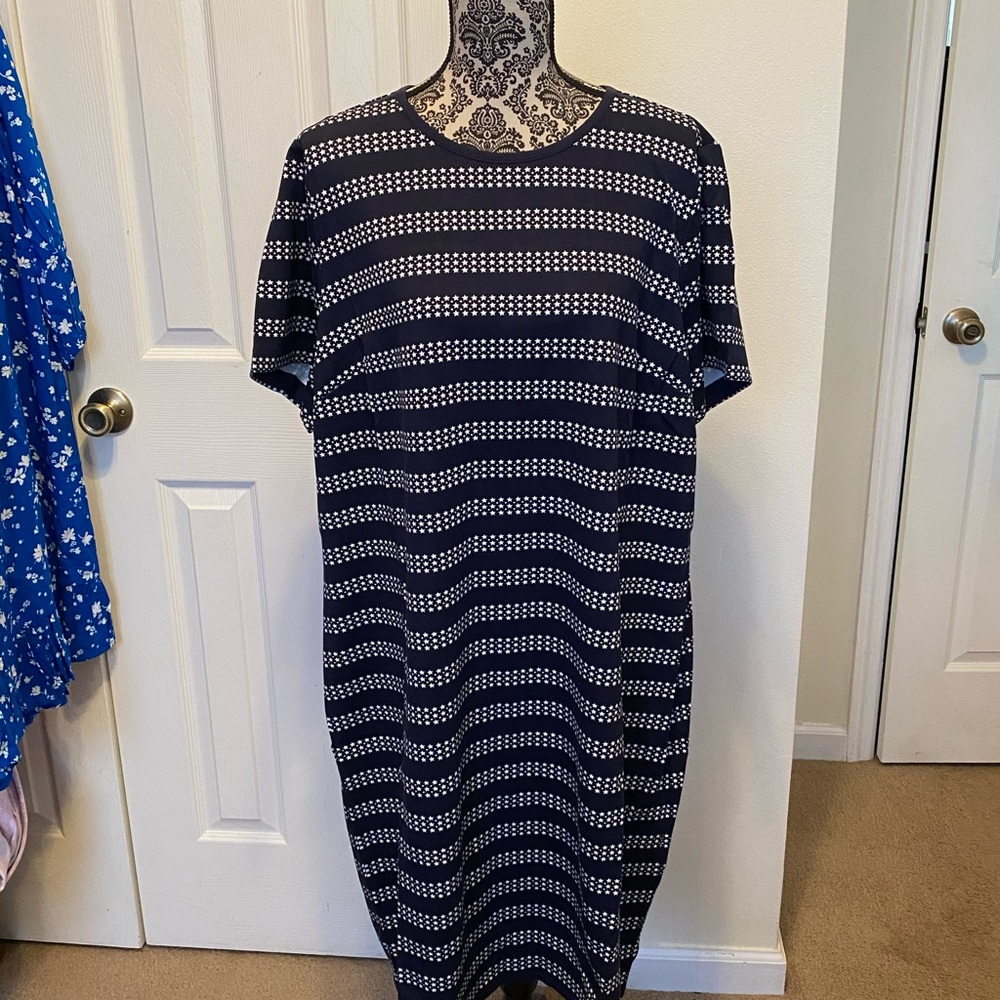 Draper James Star Stripe Ponte Shift